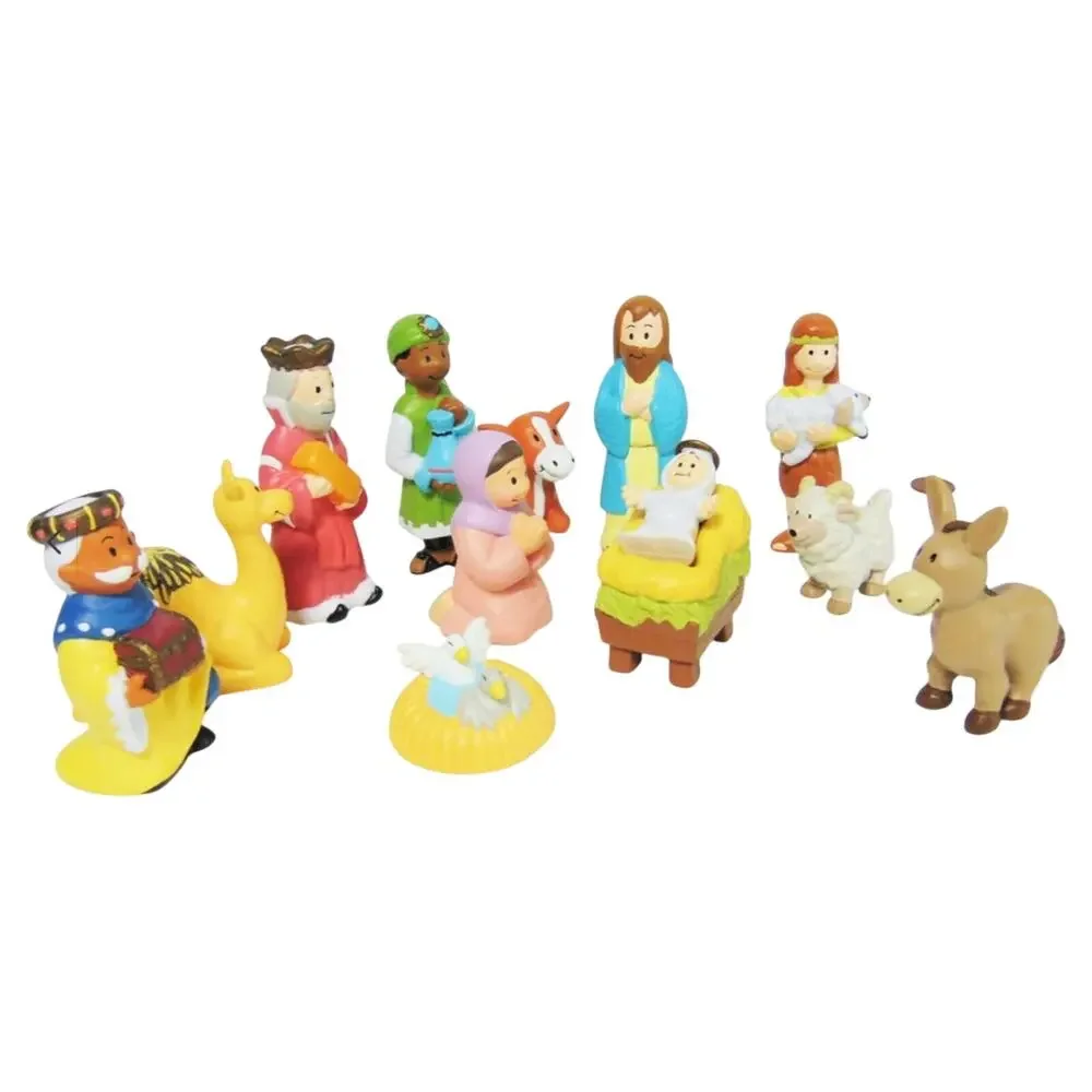 House of Lloyd Childs First Nativity Set 13 Pc Christmas Holy Family PVC Toy Vtg